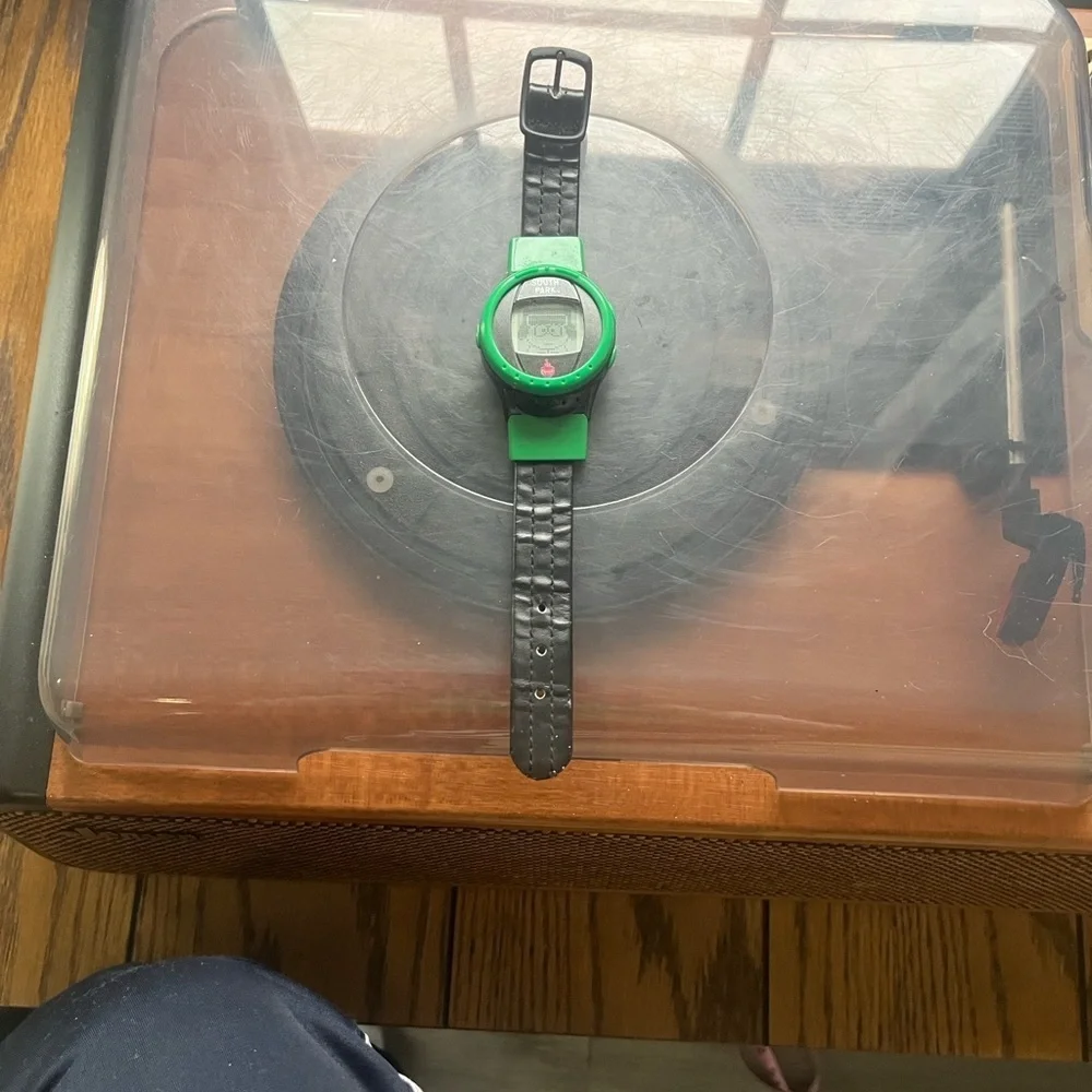 Vibrant Green and Black Kids Digital Watch South Park Hartman watch